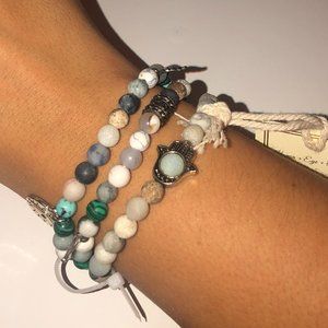 Eye Candy, Hamsa+Eye+Amazonite Bracelet